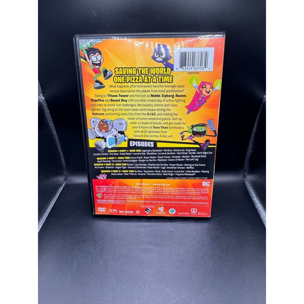Teen Titans Go DVD Lot Complete 1st Season Lo-Tech Heroes Lookin For A Fight DC - Picture 3 of 9